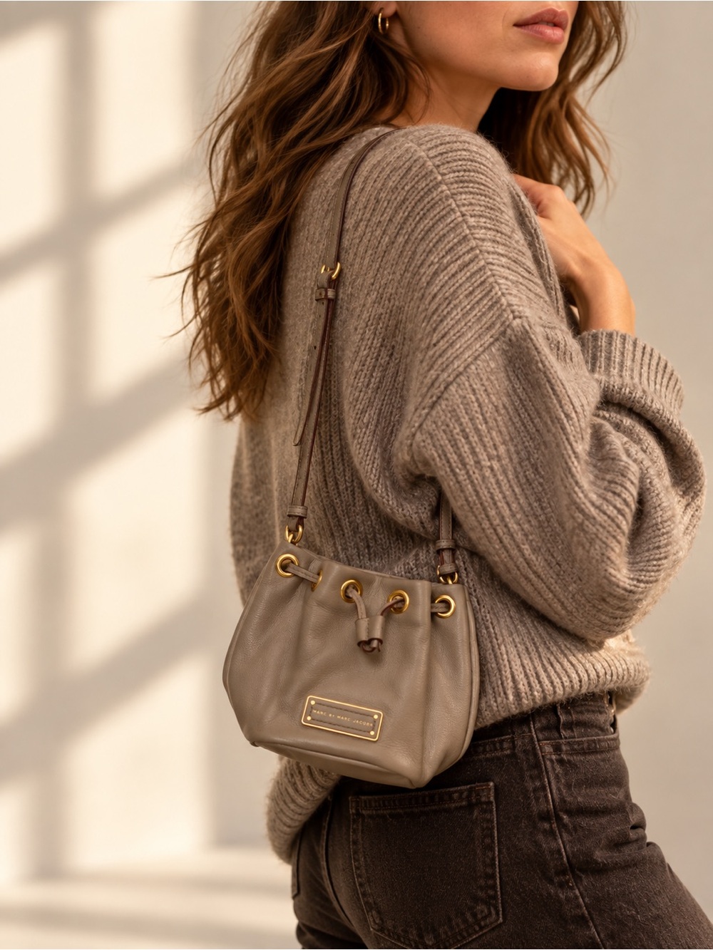 $375 Marc Jacobs Taupe Too Hot to Handle Mini Bag